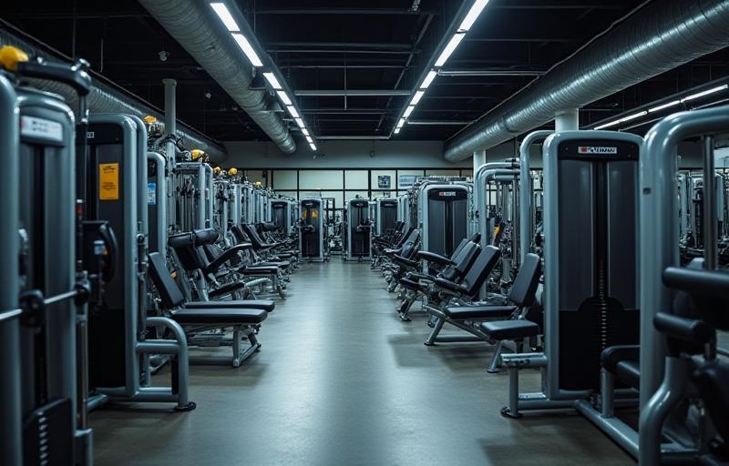Variety of strength training machines